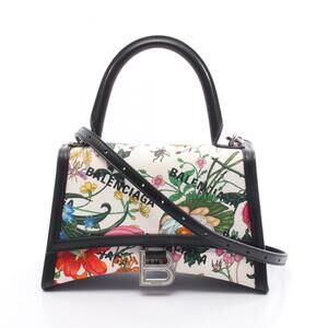 Gucci x Balenciaga Hacker Project Flora Hourglass Handbag, canvas and leather...